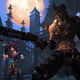 New Overwatch 2 heroes Junker Queen and Kiriko donning their Halloween costumes.